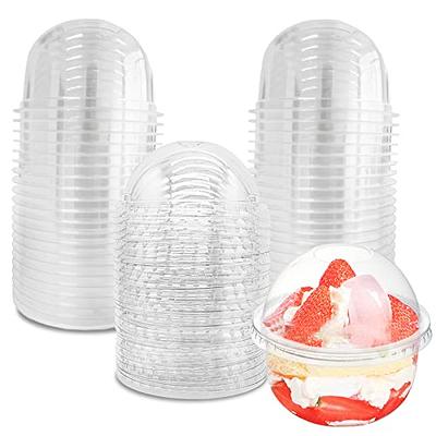 Choice 16 oz. Clear PET Plastic Cold Cup with Dome Lid with No Hole -  50/Pack