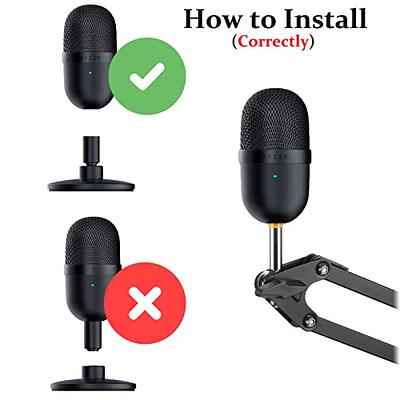 Razer Seiren Mini Boom Arm with Pop Filter - Mic Stand with Foam Cover  Windscreen Compatible with Razer Seiren Mini Streaming Microphone by  YOUSHARES