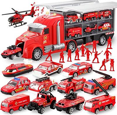 JOYIN 25 in 1 Die-cast Mini Rescue Emergency Fire Truck Car