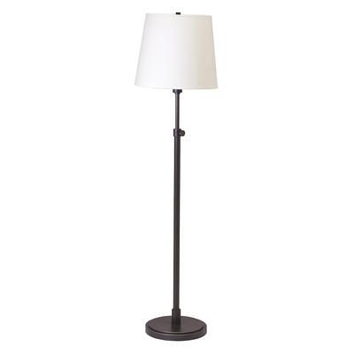 Dainolite Gabriela 1 Light Tripod Aged Brass Floor Lamp with Black and Gold  Shade