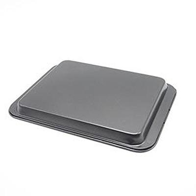 Little Small Baking Sheets Nonstick Set of 2 (9.5inch X 7.1inch) - SS&CC 8  Inch Nonstick Baking Toaster Oven Tray Cookie Sheets, 1 or 2 Person