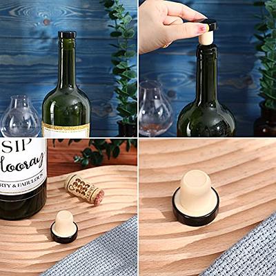 3pcs Wine Stoppers, Reusable Silicone Wine Stopper, Glass