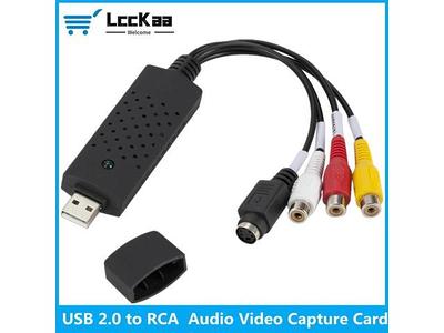 VHS to Digital Converter USB 2.0 Video Converter Audio Capture Card for VHS  Box VHS VCR TV to Digital Converter for Win 7/8/10