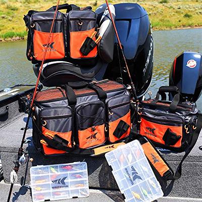 KastKing Fishing Gear & Tackle Bags, Saltwater Resistant Large Waterproof  Fishing Bag,Medium-Hoss(Without Trays, 15x11x10.25 Inches), Orange - Yahoo  Shopping