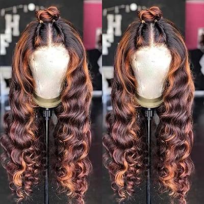 TALENT SHOW 22 Inch Body Wave Lace Front Wigs Human Hair Pre