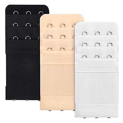 6 Pcs Women's Bra Extenders 2 Hook / 3 Hook, Soft and Comfortable Elastic  Bra Extension Strap