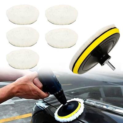 HUADU (5+4pcs Buffing Polishing Pads 6 Inch and Wool Cutting Pad for Drill  Buffer Attachment with Drill Adapter for Car Buffer Polisher Compounding,  Polishing and Waxing - Yahoo Shopping