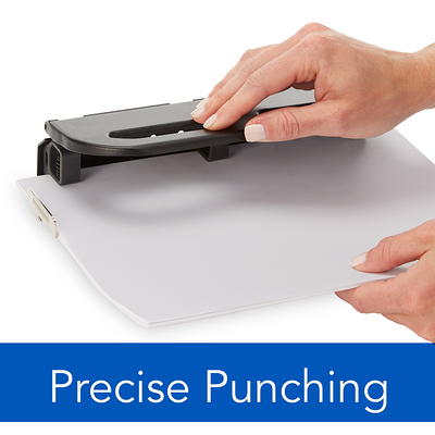 Swingline Easy Touch Heavy Duty Adjustable 2-7 Hole Punch, 32 Sheet  Capacity, Black/Gray