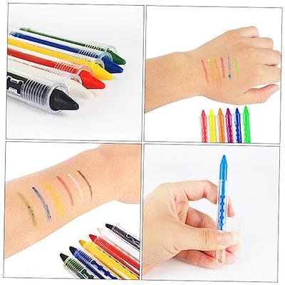 CORHAD 12pcs Fluorescent Crayon Face Paint for Brush Set Makeup