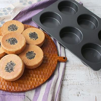 Muffin Top Pan Nonstick with 6 Cups