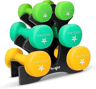 RBX Weights Dumbbells Set - Neoprene Arm Weights With Non-Slip Grip,  Strength Training Equipment Workout Weights for At Home or Gym Training