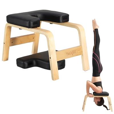 Yoga Inversion Stool Headstand Work Bench Upside Down Exercise Chair White