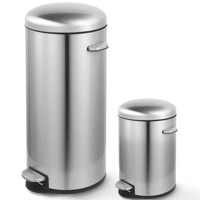 StyleWell 1.3 Gal. Stainless Steel Round Step-On Trash Can STY-SOT