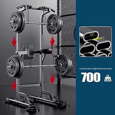K KiNGKANG Power Tower with Cushion Adjustable Height Multi-Function Home  Strength Training Fitness Workout Station, T056