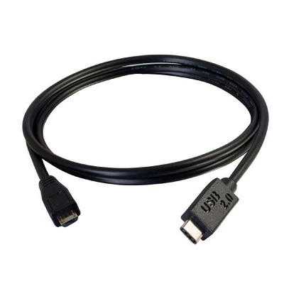 C2G 3.3ft USB A to USB B Cable USB A to B Cable USB 2.0 Black MM Type A  Male USB Type B Male USB 3.28ft Black - Office Depot