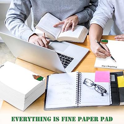 Everything is Fine Notepad - Funny Gag Gift for Coworkers, Note Pad,  Sarcastic Memo Pad, Novelty Present, Fun Office Supplies