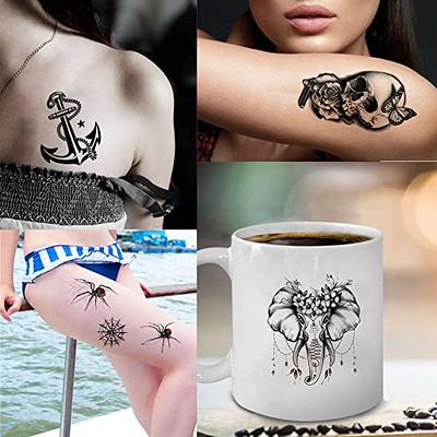 3D The Canvas Arts Temporary Tattoo Waterproof For Men Women Arm Hand Tattoo  XQB-274 Size 21X12 cm : Amazon.in: Beauty