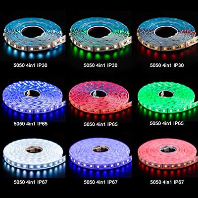 Lepro 6M LED Strip Lights, RGB Colour Changing LED Lights for Bedroom, TV,  Party and Christmas, Remote Control SMD 5050 LED Tape Lighting with 24V  Power Supply