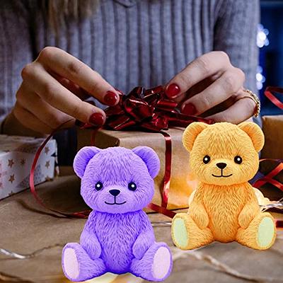 3D Silicone Mold DIY Geometry Stereo Bear Mold Ornament Mold Cake  Decoration Tools Cute Bear Shape Ice Molds Cold Drinks Decor