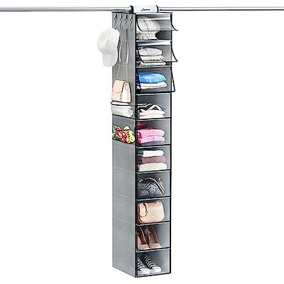 DOIOWN Hanging Closet Organizer and Storage: Upgraded 10 Shelf