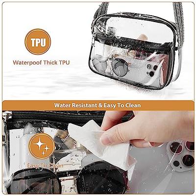 Clear Bag Stadium Approved - Tpu Clear Purse With Front Pocket For  Concerts, Sports, Festivals - Clear Crossbody Bags For Women