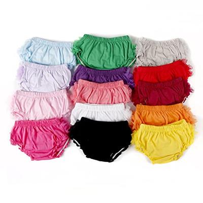 Baby Girls Shorts Lace Ruffle Cotton Bloomers Infant Diaper Cover Summer  for 0-6Months 