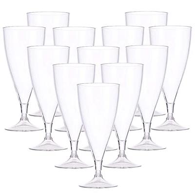 Plastic Champagne Flutes - Clear Stemless Cup