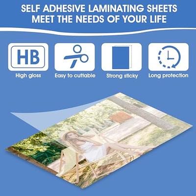 No Heat Laminating Sheets Self Sealing 8.5 x 11 Inch, 20 Pack