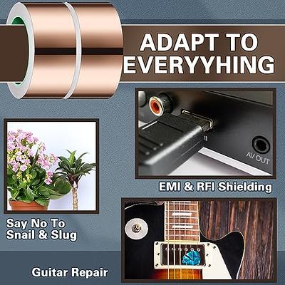 Copper Foil Tape [2 Inch] for Guitar and EMI Shielding, Slug