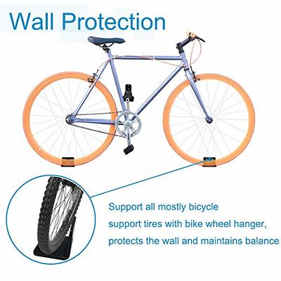 Bicycle Wall Mount With Wall/tyre Protectors Bicycle Storage Rack