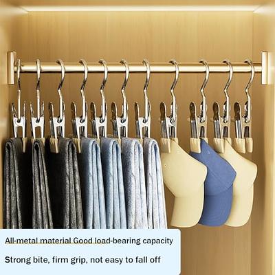 Anti-Rust Clip Space-Saving Clothespin Hat Pants Storage Hanging Travel  Hook, Boot Hangers Clips Laundry Hooks (18pcs Blue) - Yahoo Shopping
