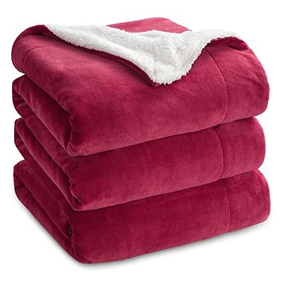 Bedsure Sherpa Fleece King Size Blanket for Bed - Thick and Warm