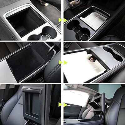 NITOYO 3PCS Upgraded WHITE Center Console Organizer Tray