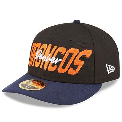 New Era 59Fifty 2023 Draft Denver Broncos Hat - Stone, Orange