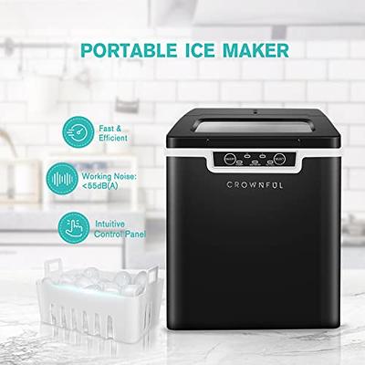 CROWNFUL Nugget Ice Maker Portable Countertop Machine, 26lbs