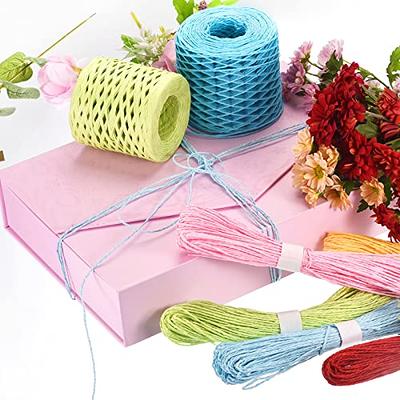 MECCANIXITY Raffia Paper Craft Rope Ribbon Packing Paper Twine 219