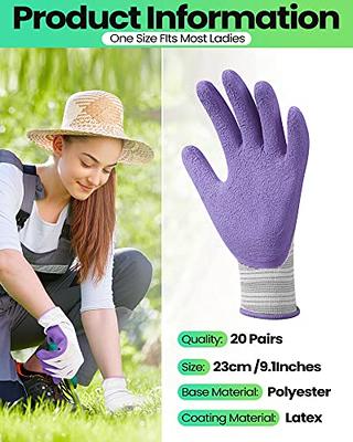 COOLJOB Gardening Gloves for Women and Ladies, 6 Pairs Breathable