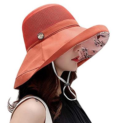 HUAMULAN Women Mesh Crown Wide Brim Sun Hats Floppy Summer UV Protection UPF  Hat for Beach Hiking Garden Travel Lawn Work - Yahoo Shopping