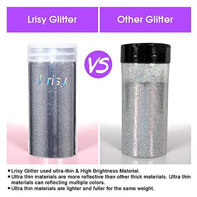 Lrisy Extra Fine Powder Metallic Glitter for Crafts 140g/4.5oz