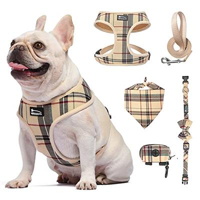 Wisedog Dog Collar and Leash Set Combo: Adjustable Durable Pet Collars with  Dog Leashes for Small Medium Large Dogs,Includes One Bonus of Poop Bag