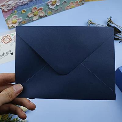 100 Pack 4x6 Envelopes for invitations, Navy Blue A6 Envelopes