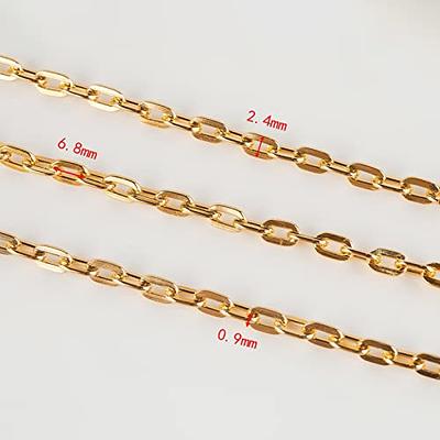 YOUBEIYEE 16 Feet Silver Necklace Chains for Jewelry Making