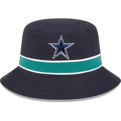 Men's New Era White Dallas Cowboys Bold Bucket Hat