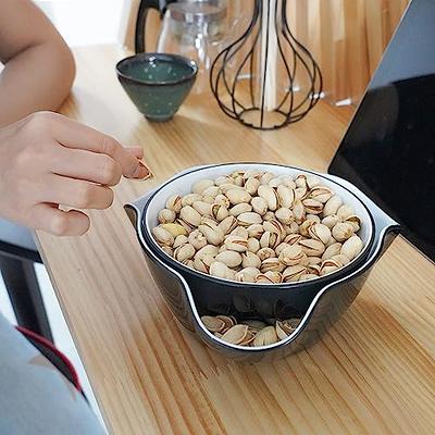 Pistachio Bowl Double Dish Nut Bowl W/ Shell Storage 