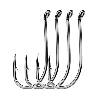 FishTrip Circle Hooks Saltwater for Catfish - 25pcs Offset 3X