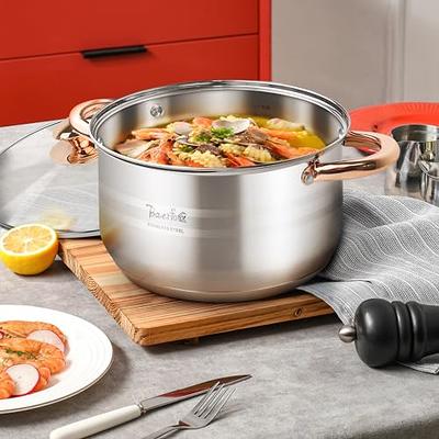 Stockpot 8 quart stock pot stainless stock pot with lid stainless steel  stock pot cooking pot induction stock pot - Yahoo Shopping