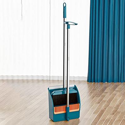 XXXFLOWER Broom and Dustpan Set with Long Handle, Light Weight