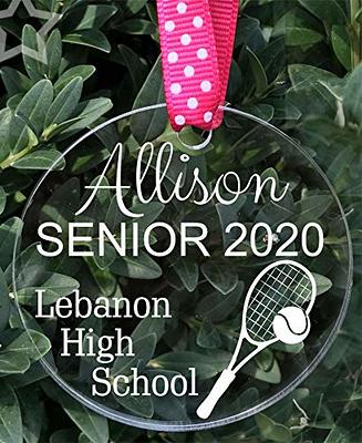 Personalized Tennis Rackets And Ball Sporty Ornament