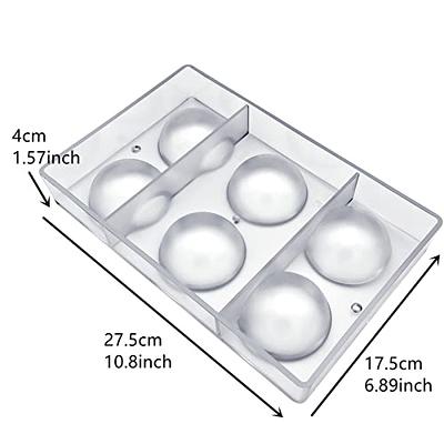 Goldbaking Large Half Ball Chocolate Mold Ball Polycarbonate Mould Chocolate Semi Sphere Mold Tray (Large 2.5Inch)