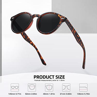 Retro Men Sunglasses Fashion Round Unisex Brand Designer Sun Glasses  Polarized Coating UV400 Female Eyewear For Male Women V3448
